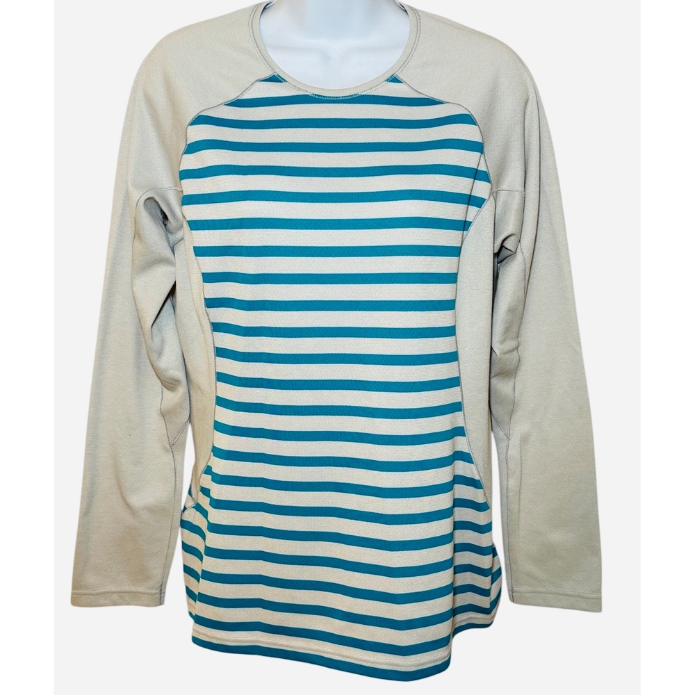 Patagonia Capilene‎ 3 Midweight Long Sleeve Striped Baselayer Top Crew Womens M